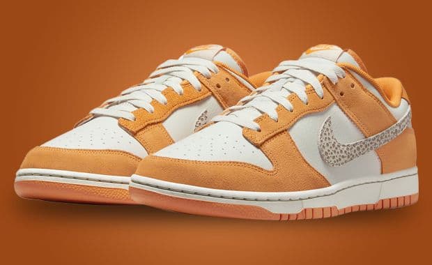 A Safari Print Swoosh Accents This Nike Dunk Low