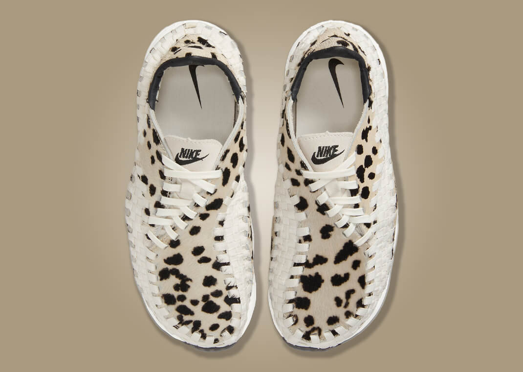 ★NIKE★大人気★W AIR FOOTSCAPE WOVEN \"WHITE COW\"★追跡可 Wmns Air Footscape Woven 'White Cow Print' - Nike - FB1959