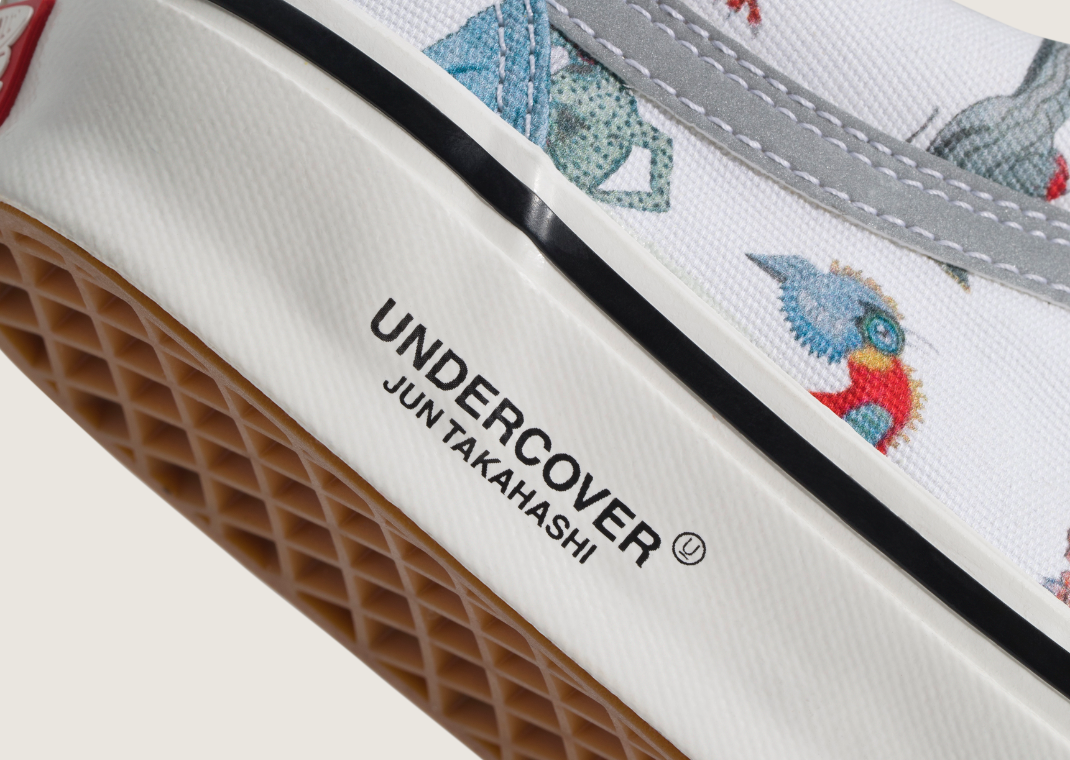 Undercover x Vans Old Skool Monster White - Detail