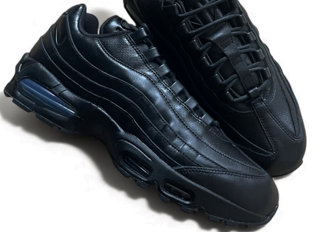 Nike Air Max 95 Big Bubble Leather QS Triple Black