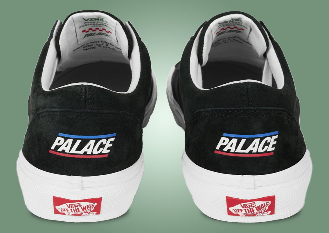 Palace x Vans Old Skool 36 Black Heel