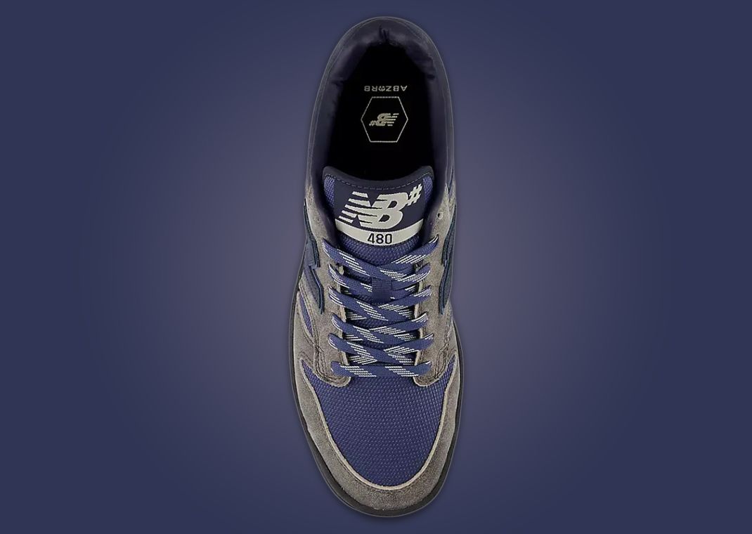 New Balance Numeric 480 Trail Grey Navy Top