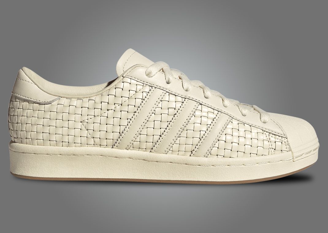 adidas Superstar Vintage Woven Cream White W Lateral