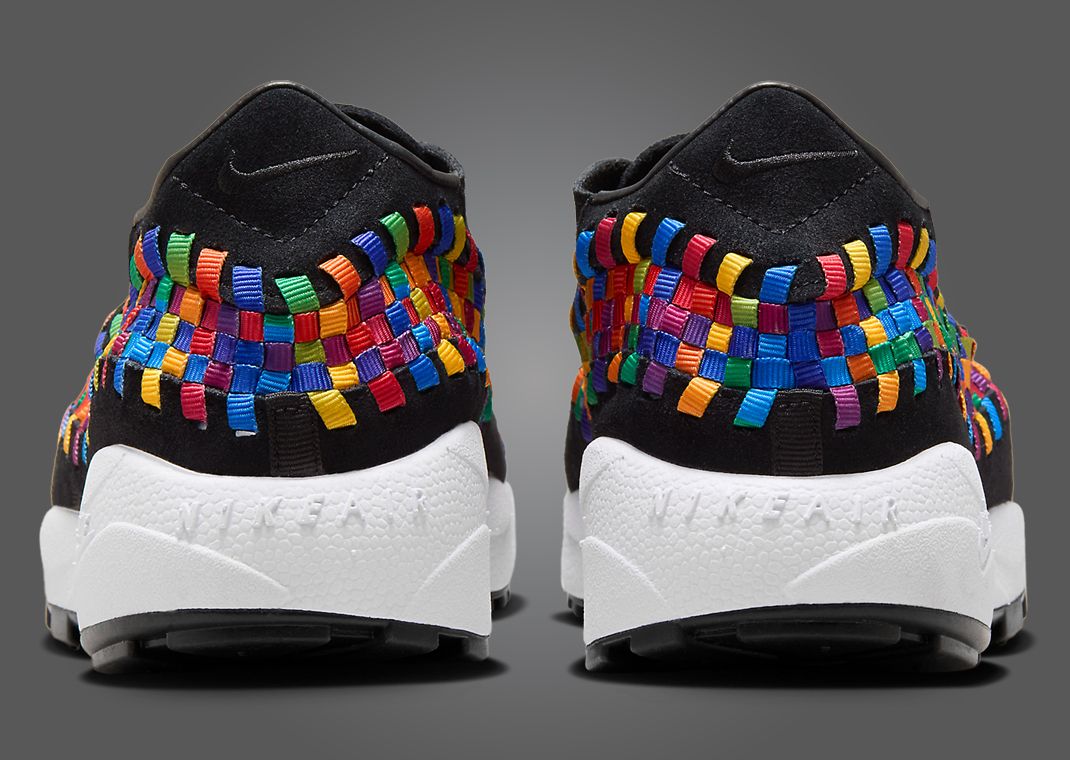 Nike Air Footscape Woven Black Rainbow Heel