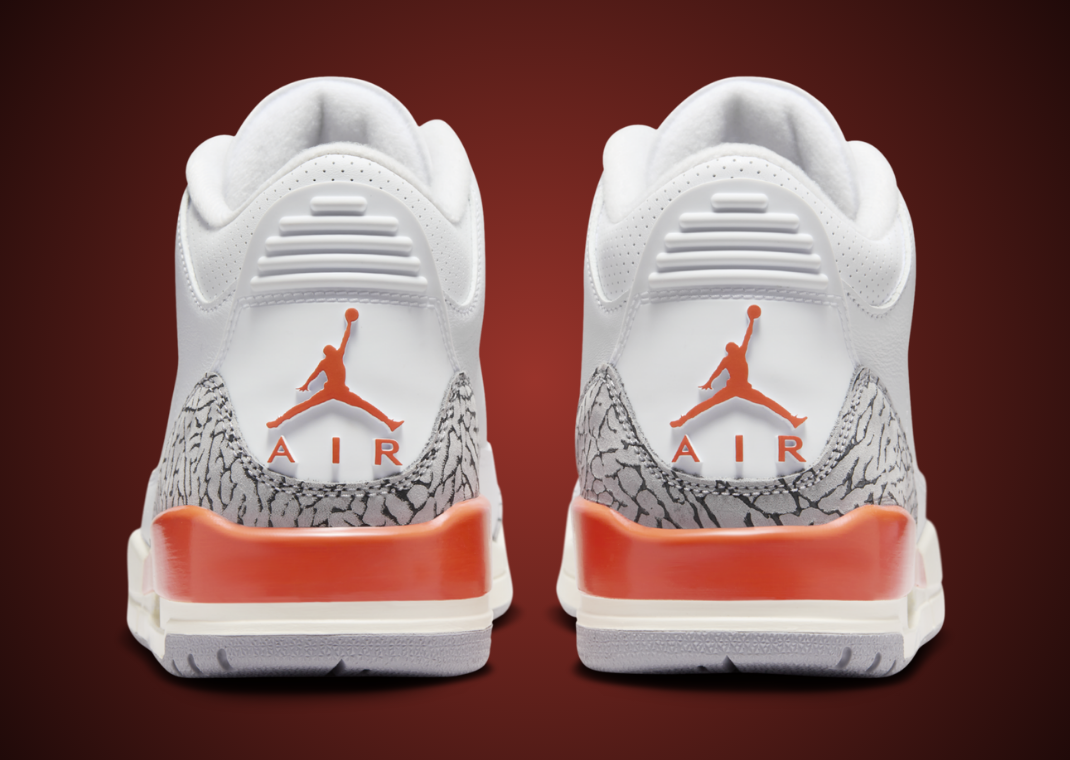 Air Jordan 3 Retro Georgia Peach (W) Heel