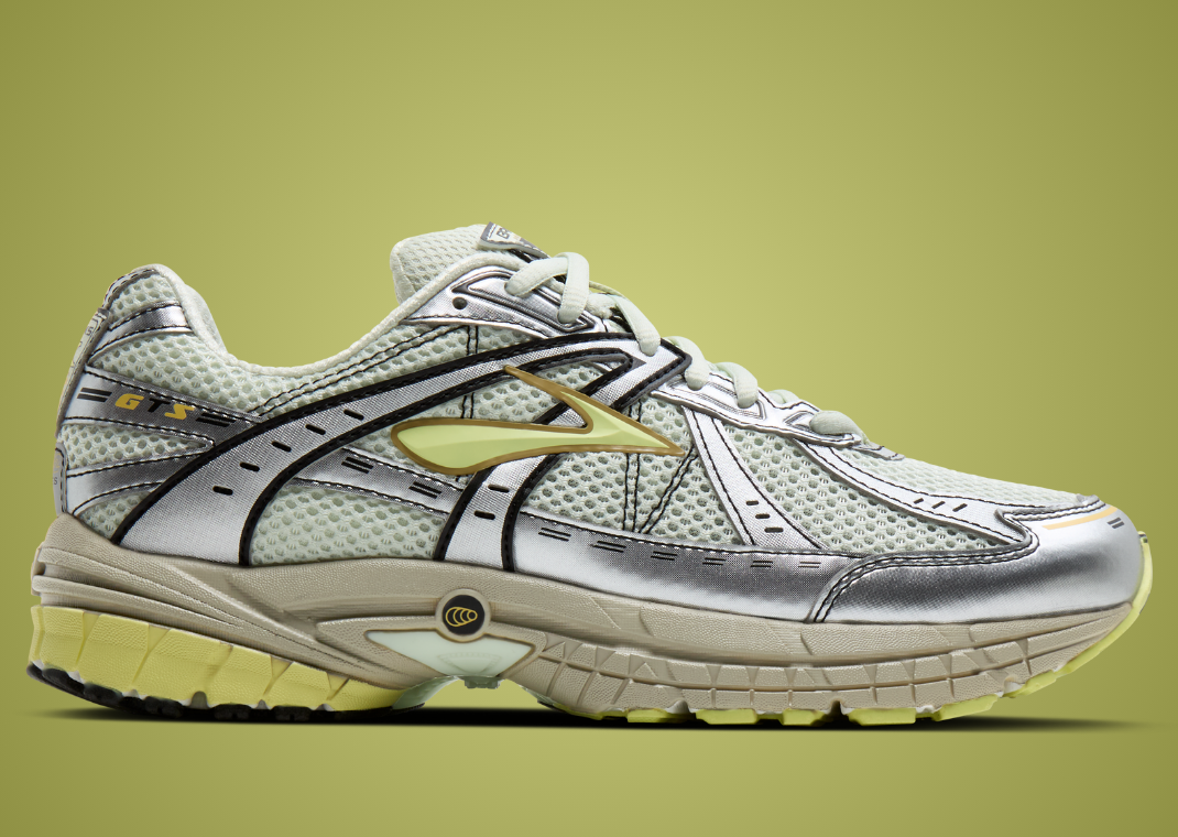 Brooks Adrenaline GTS 10 White Silver - Lateral