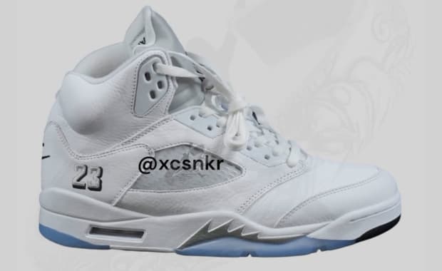 Air Jordan 5 Retro White Metallic