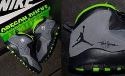 The Oregon Ducks Shows Off New Air Jordan 10 PE Signed by Tinker Hatfield and Phil Knight