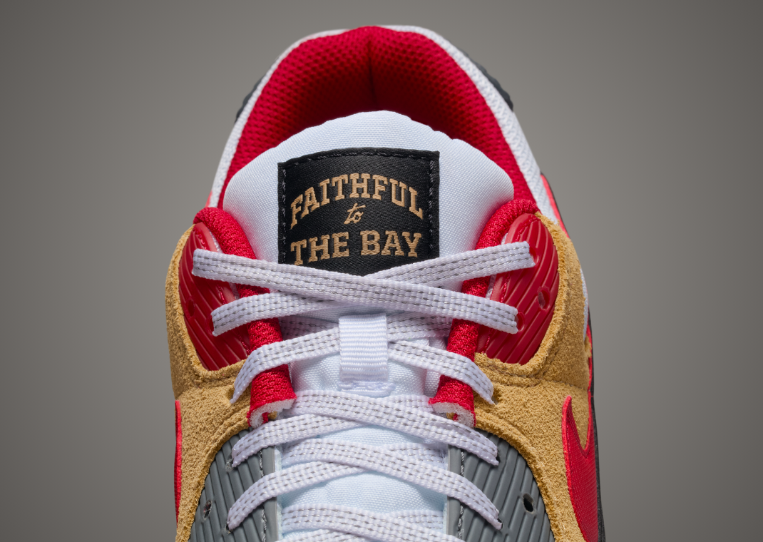 NFL x Nike Air Max 90 49ers Tongue Detail