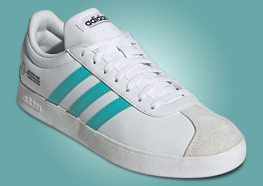 Mercedes AMG Petronas Formula One Team x adidas VL Court Cloud White Angle