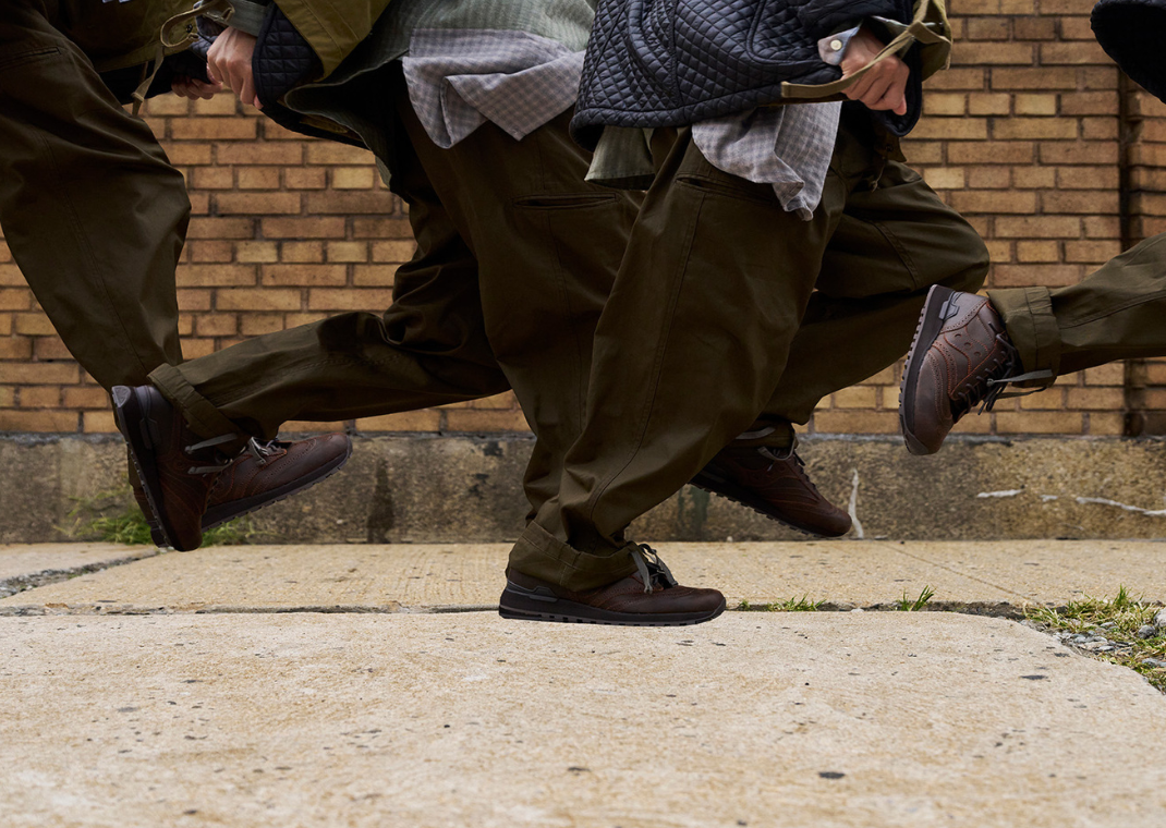 Engineered Garments x Saucony Shadow Original Brown - On Foot