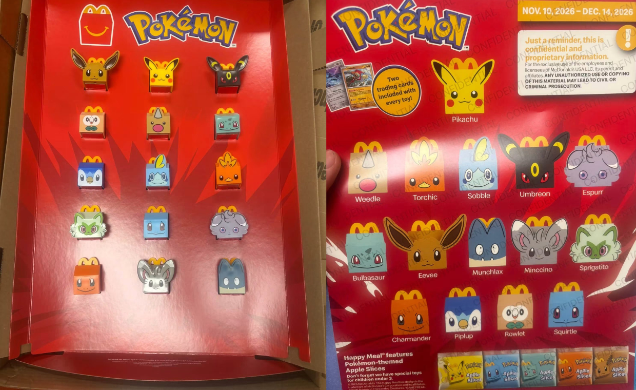 McDonald’s x Pokémon Happy Meal Collab