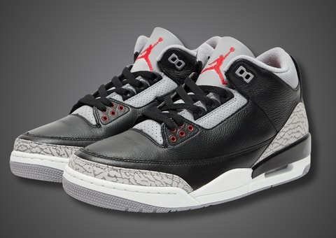 The Air Jordan 3 Black Cement Releases November 2024