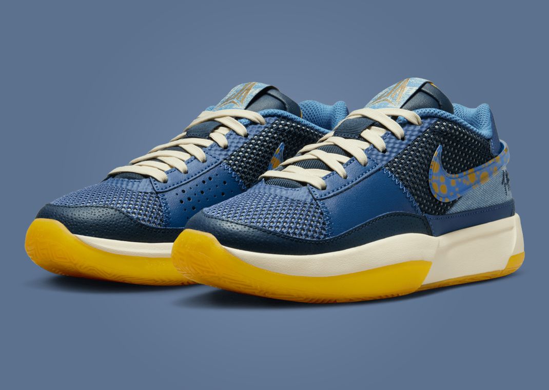 Nike Ja 1 Mystic Navy University Gold (GS)