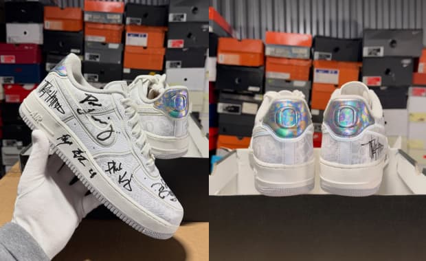 Nike Air Force 1 Oregon Ducks PE White Sample