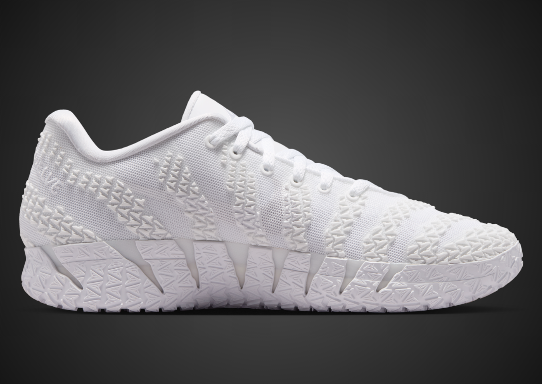 Nike Ja 3 Team Bank Triple White - Medial