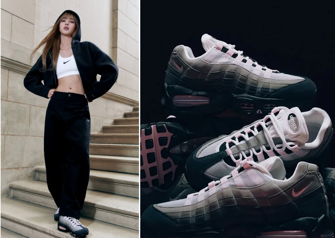 LISA wearing the Nike Air Max 95 Pink Foam