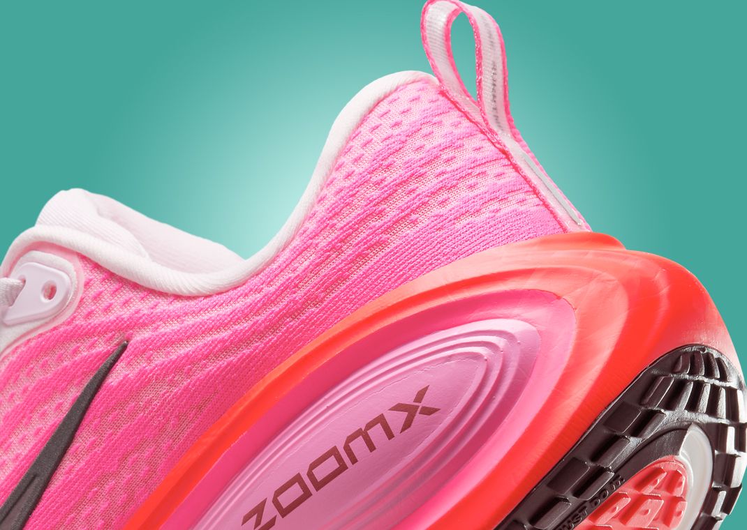 Nike Vomero Plus Hyper Pink Bright Crimson (W) Heel Detail