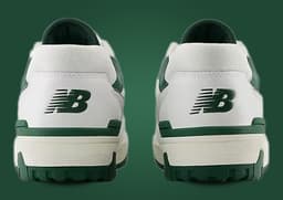 New Balance 550 Golf SL White Green Heel