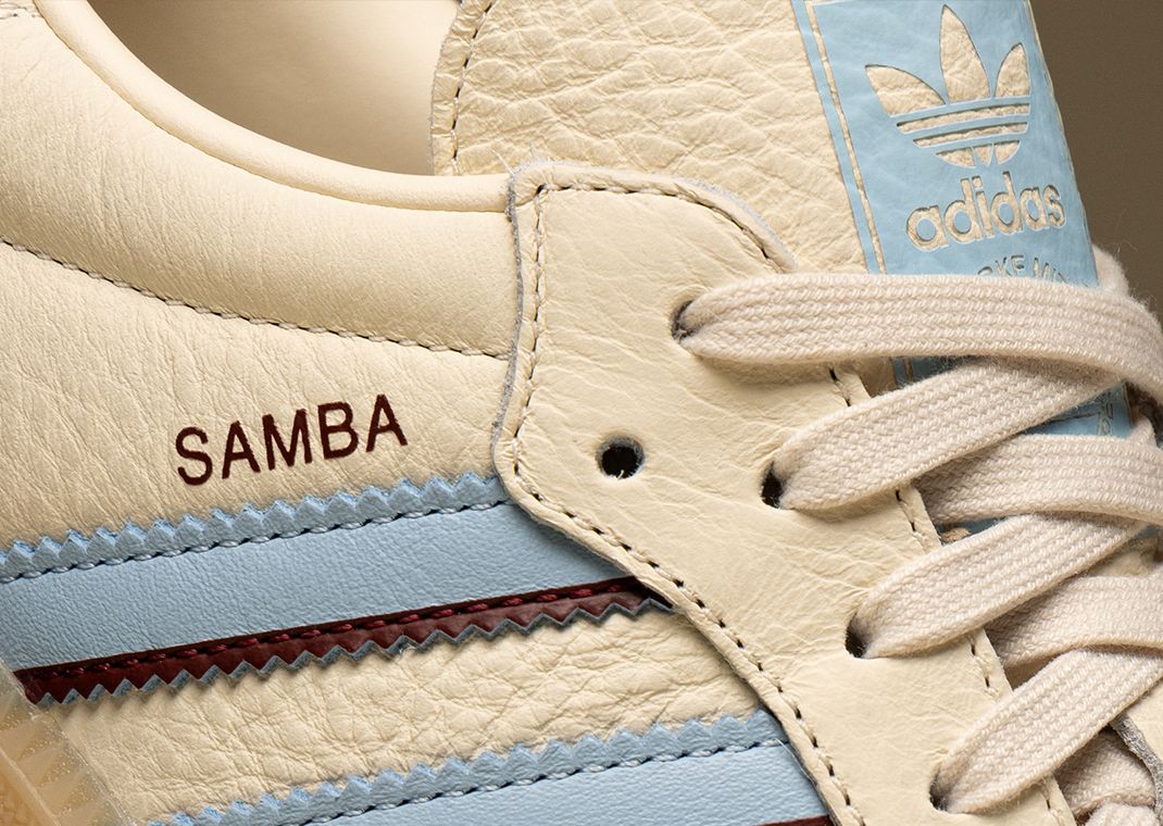 adidas Samba OG White Blue Red Detail