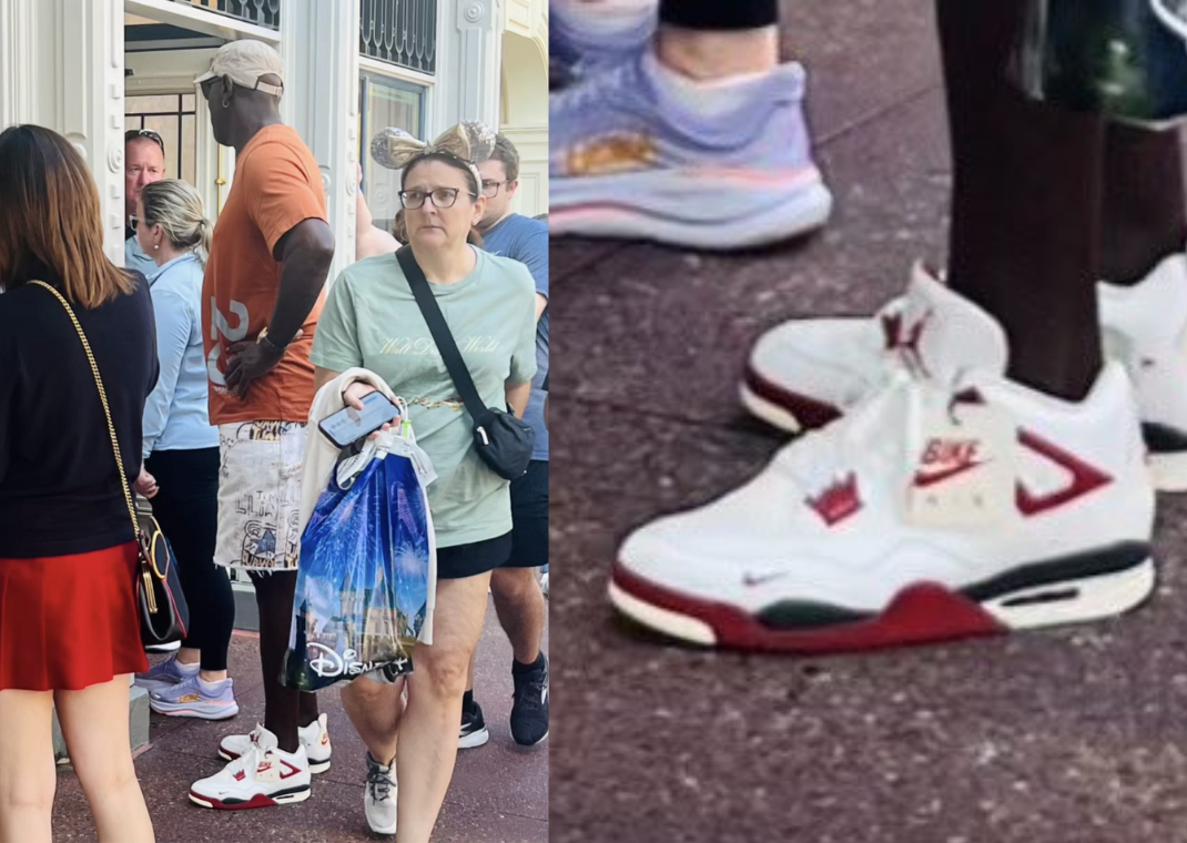 Michael Jordan Nigel Sylvester Air Jordan 4 Sail Cinnabar Debut