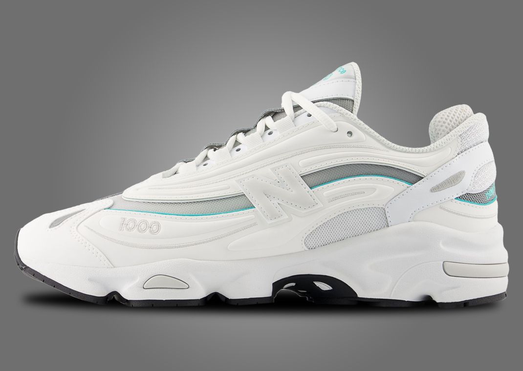 New Balance 1000 White Aqua (W) Lateral