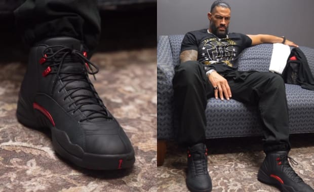 Roman Reigns Wears the Air Jordan 12 Retro Bloodline on Monday Night Raw