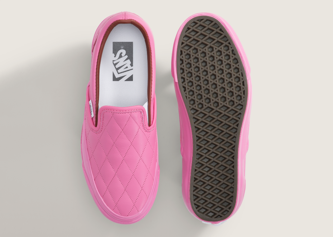 Vans Premium Classic Slip-On Quilted Pink - Pair