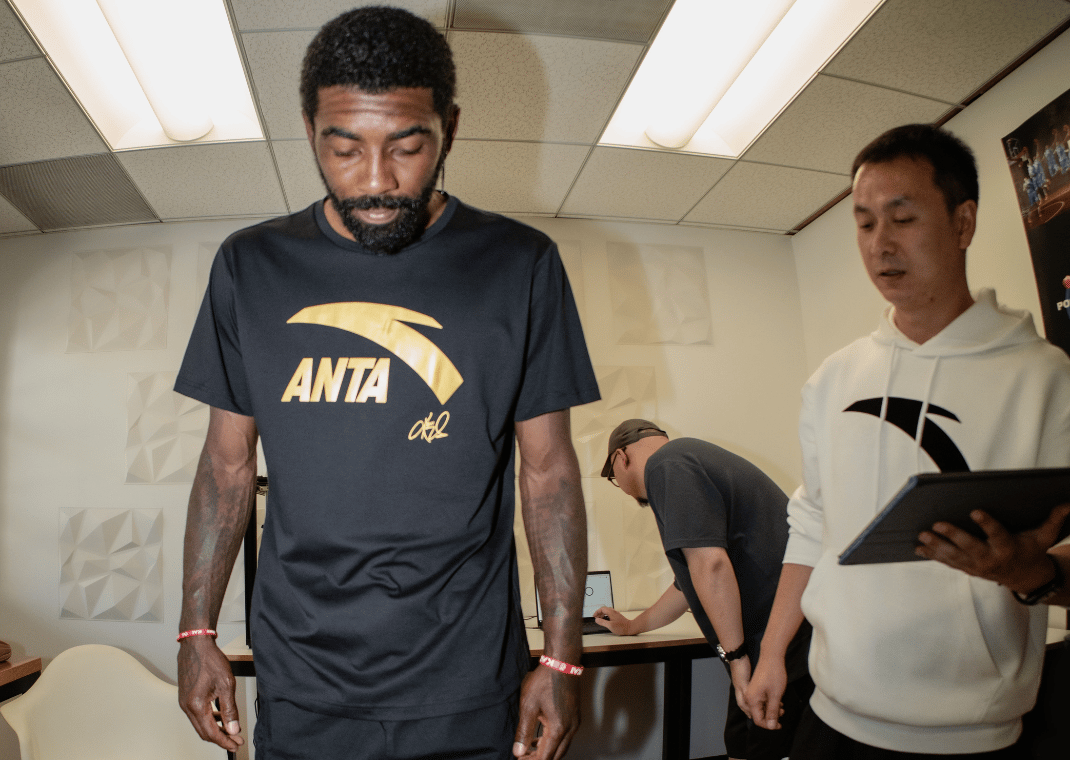 Kyrie Irving visting the ANTA Santa Monica Office