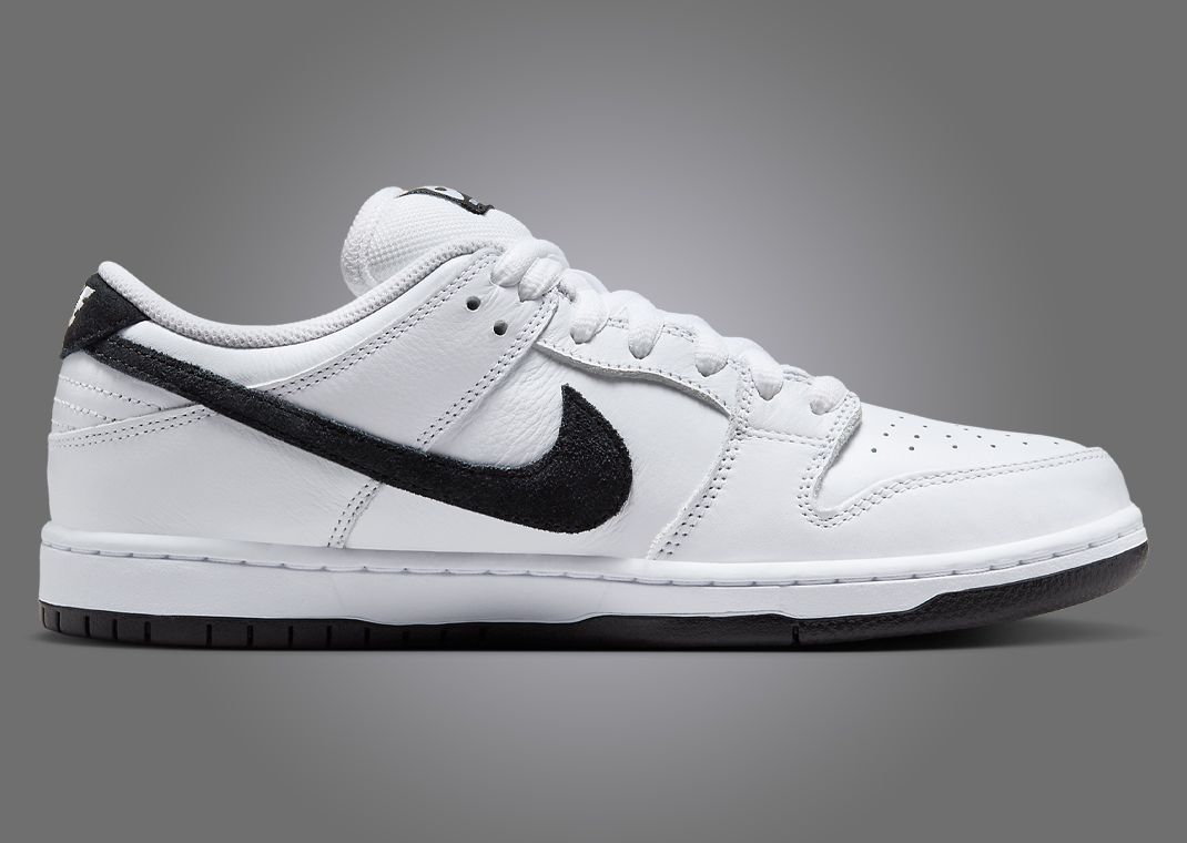 The Nike SB Dunk Low White Black Releases Spring 2025