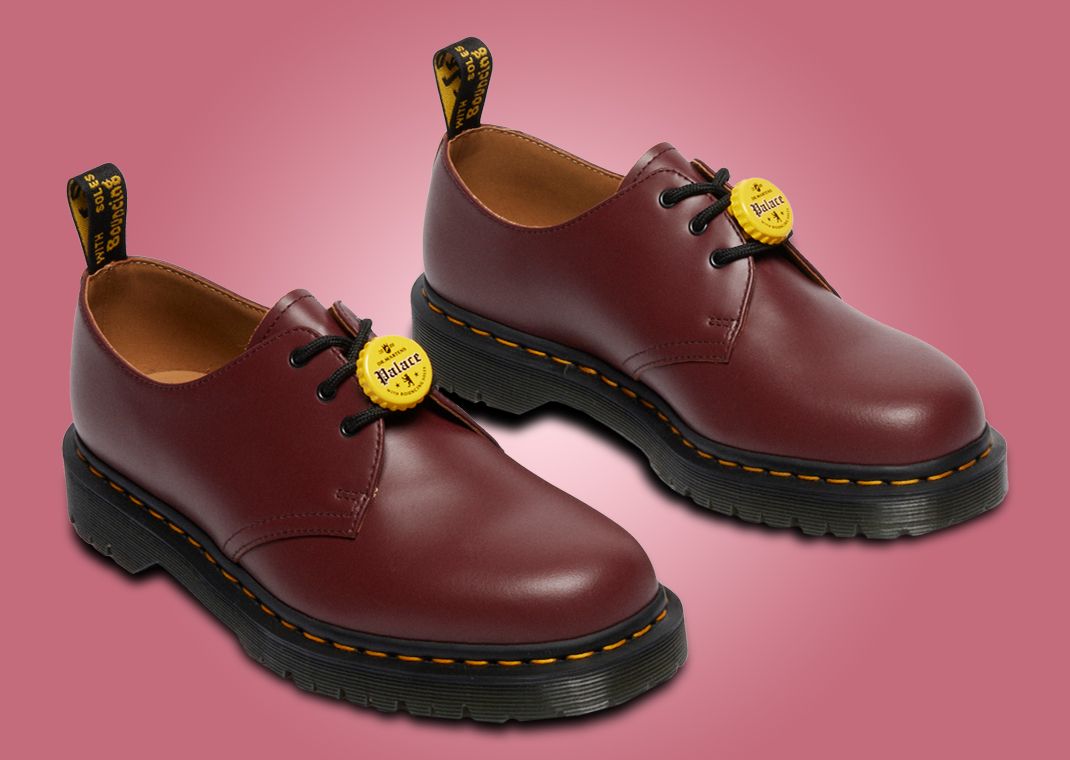 Palace x Dr. Martens 1461 Cherry Red Angle
