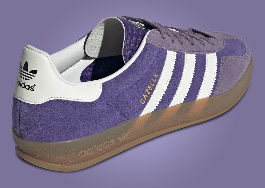 adidas Gazelle Indoor Collegiate Purple Heel Angle