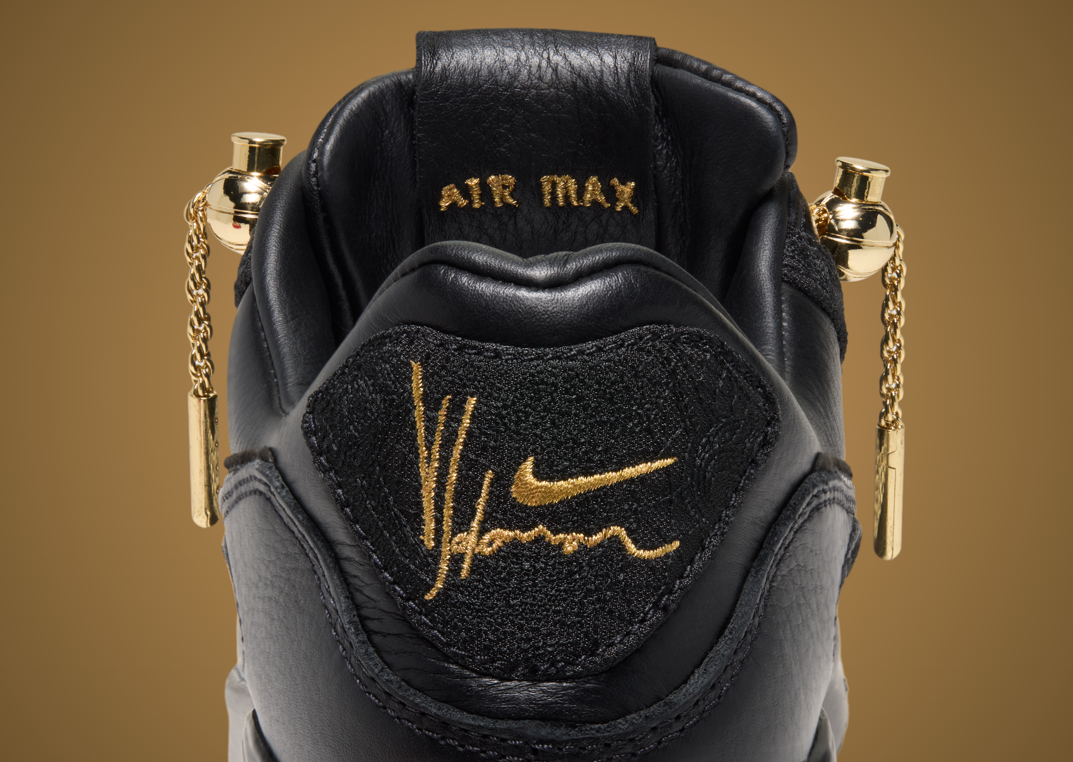 Victor Solomon x Nike Air Max 90 Black - Back Detail