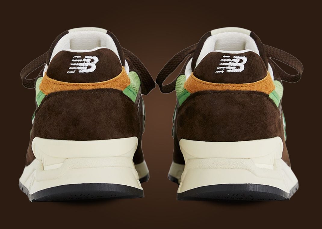 The New Balance 998 Made in USA Brown Green Releases