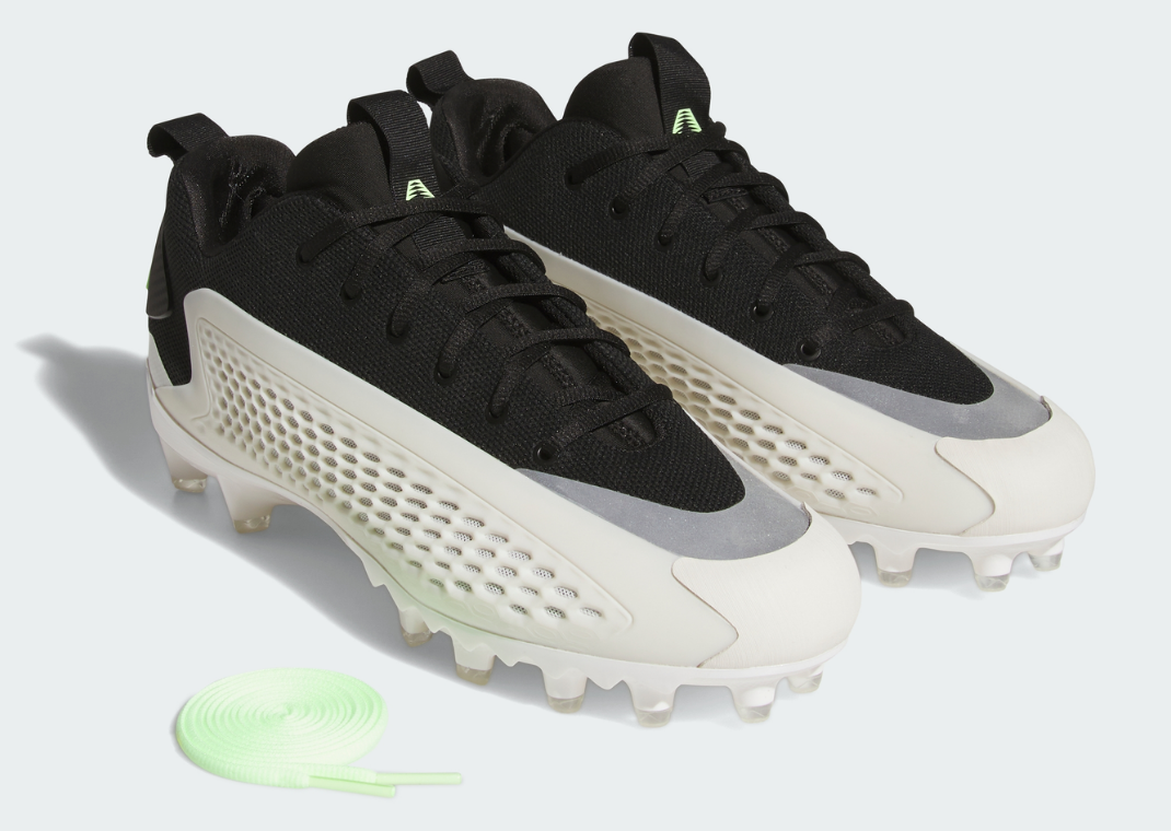 adidas AE 1 Low Football Cleat Core Black White - Angle