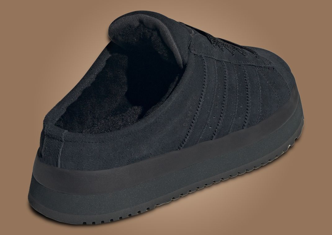 adidas Campus 00s Winter Low Triple Black (W) - Heel