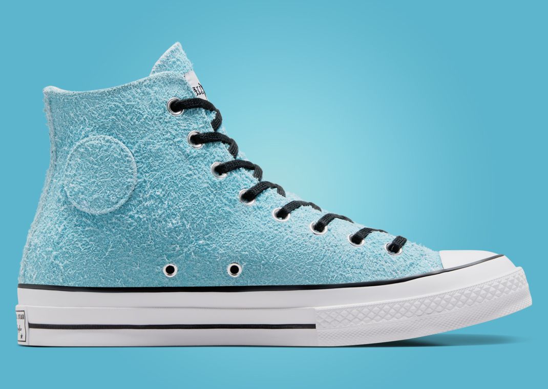 Stussy x Converse Chuck 70 Hi Sky Blue Medial