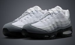 The Nike Air Max 95 Big Bubble Turns into a Cloudy Sky in Grey and White Gradient