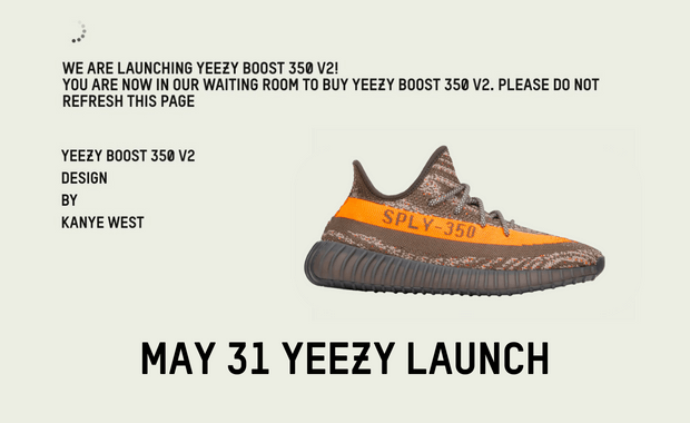 Adidas yeezy launch hotsell