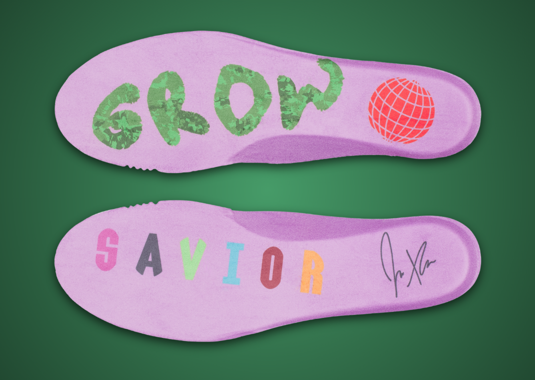 Jae Tips x Saucony ProGrid Triumph 4 Flowers Grow Uptown Sugar Maple Insole