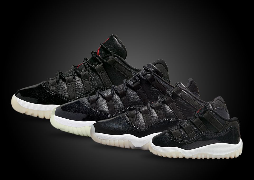 Air Jordan 11 Retro Low "72-10" (full-family size run)