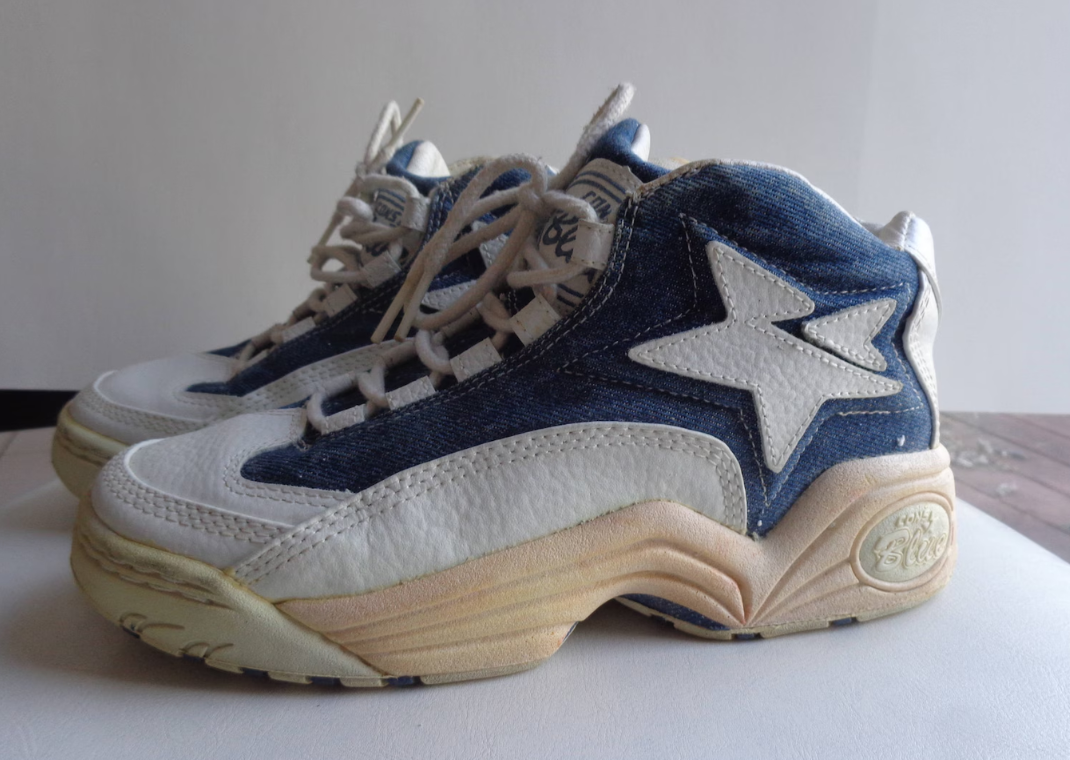 Vintage Converse Cons Blue Denim from the Kentucky Wildcats 1996 season
