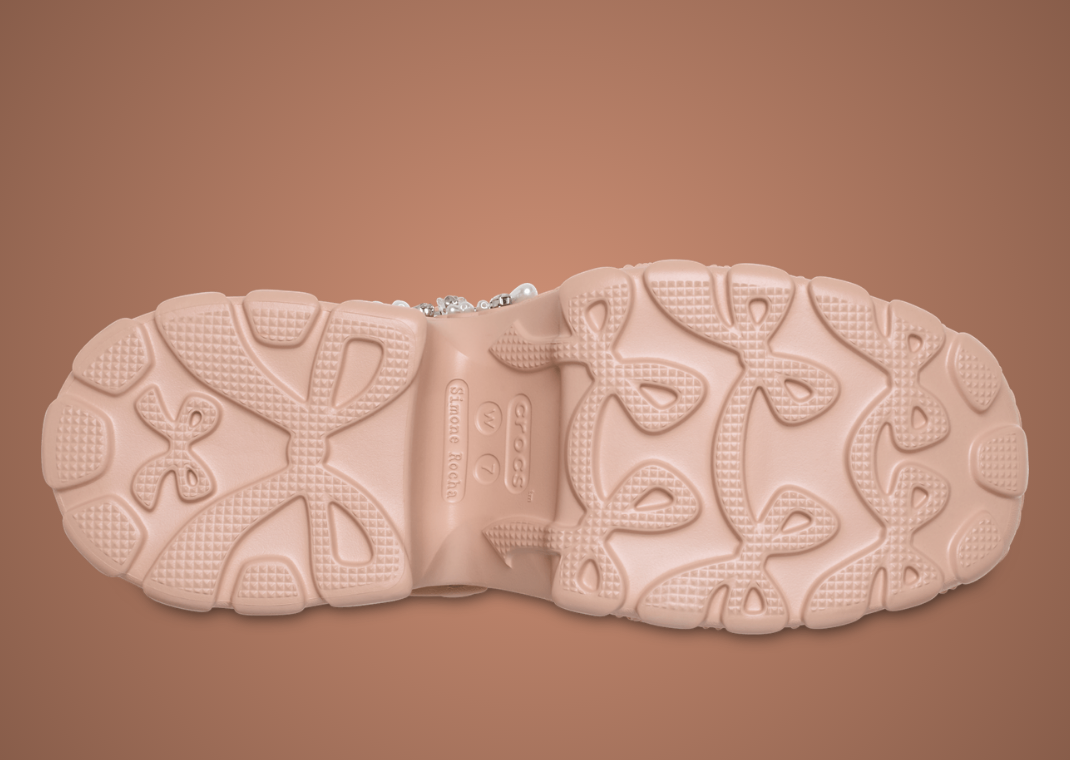 Simon Rocha x Crocs Ballerina Platform Pink Caramel - Bottom