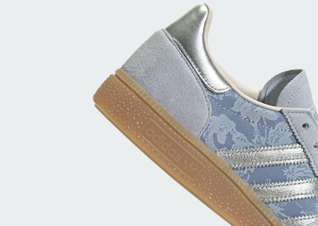 Liberty London x adidas Handball Spezial Delft Blue (W) - Heel Detail