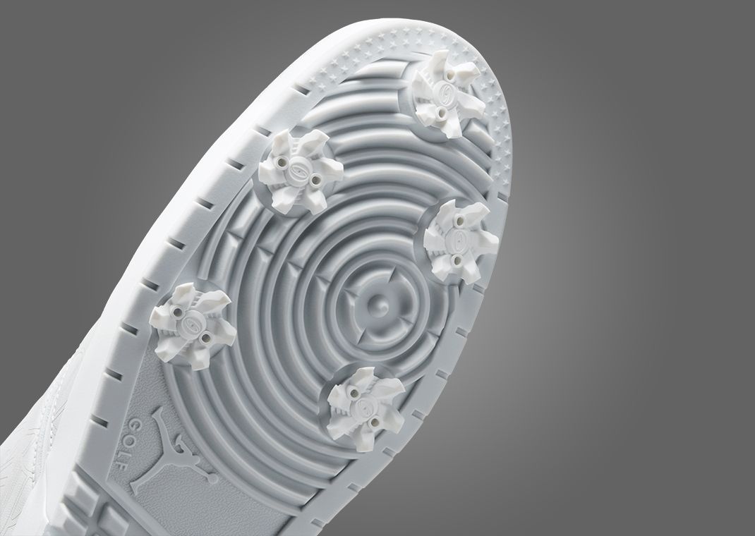 Air Jordan Nu Retro 1 Low Golf Triple White Outsole