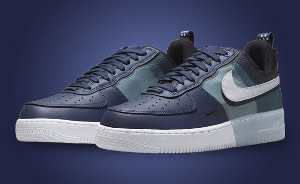 Bold Blue Hues Hit The Nike Air Force 1 React Midnight Navy