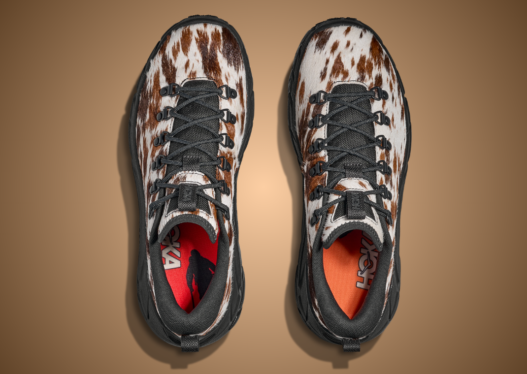 Hoka Tor Summit+ Cowprint Black - Top