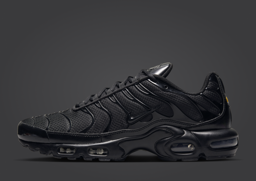 Nike Air Max Plus Triple Black Lateral Side