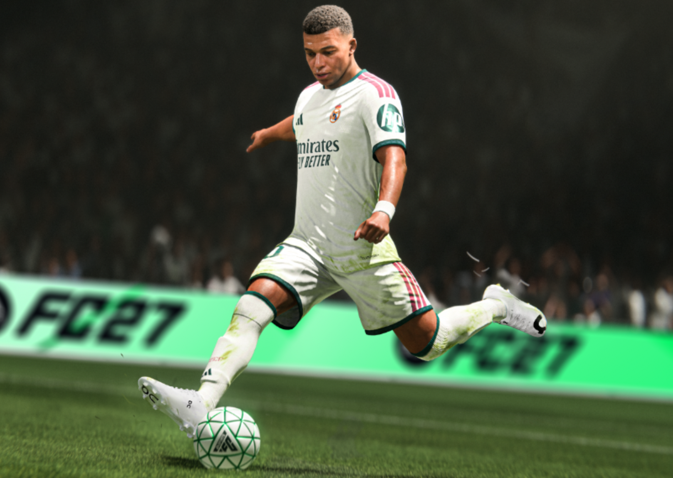 Kylian Mbappé in EA Sports FC27 wearing On boots