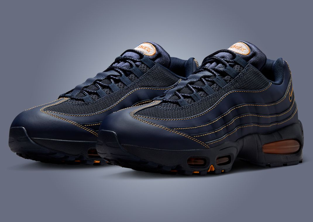 navy blue and yellow air max 95